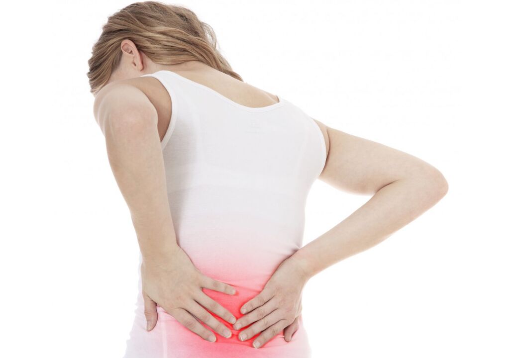 Osteohondroze var ietekmēt mugurkaula jostas daļu